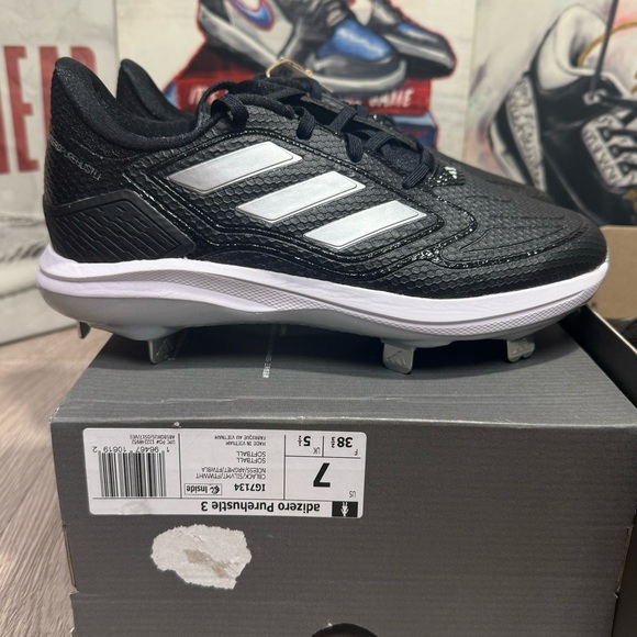 Adidas Adizero PureHustle 3 Women Size 7-9.5 US Softball Metal Cleats IG7134 New - Picture 4 of 12
